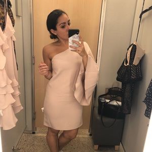 Milly off the shoulder blush dress